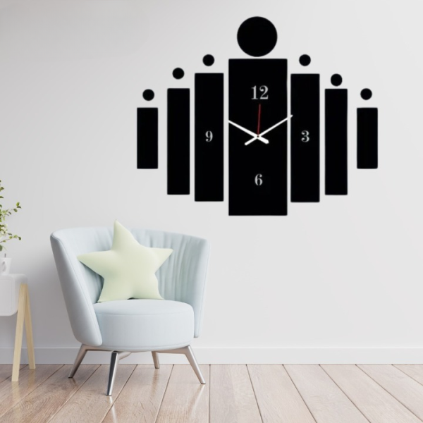 3d Tile Wall Clock