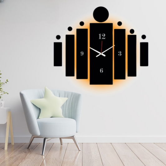 3d Tile Wall Clock